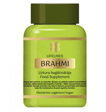 Maisto papildas "Brahmi" LIFELINES, 60 kaps.