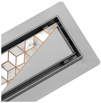 Hydrosan Dl05 Fix G1 Satin linijinis latakas, 50 cm