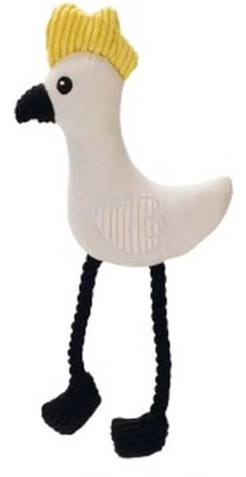 Žaislas šuniui Beeztees Parrot, 42 cm, baltas/juodas