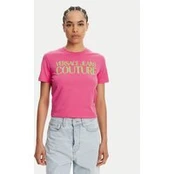 Versace Jeans Couture Marškinėliai 78HAHE05 Rožinė Regular Fit