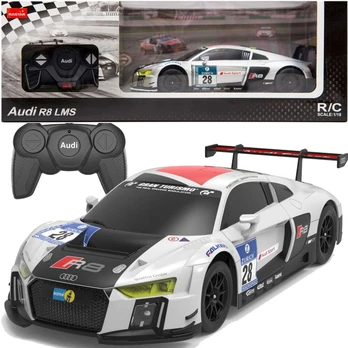 Rc automobilis Rastar Audi R8 LMS, 1:24, balta