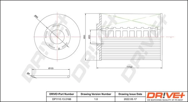 Kuro filtras Dr!ve+ DP1110.13.0166