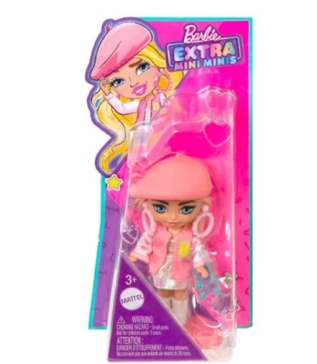 Barbie Extra Mini Minis doll Pink baseball cap