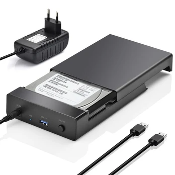 Išorinio kietojo disko dėklas Išorinis kietojo disko korpusas, 3.5 colio, SATA į USB 3.0