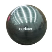 Gimnastikos kamuolys Outliner, juodas, 75 cm kaina