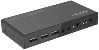 MicroConnect 4K@60Hz HDMI KVM switch, 2x1, 4:4:4