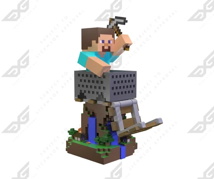 Žaidimų laikiklis Cable Guys Minecraft Steve R.E.S.T