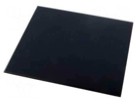 Decorative panel | glass | black | 170x170x10mm