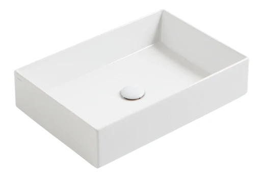Praustuvas Simas Agile 60x40 cm, balta blizgi, AG60 BIANCO
