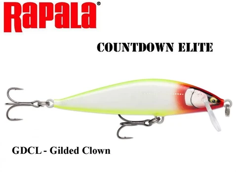 Vobleris Rapala CountDown Elite GDCL - Gilded Clown