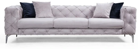 Dvivietė sofa Como-Light Grey Šviesiai pilka kaina