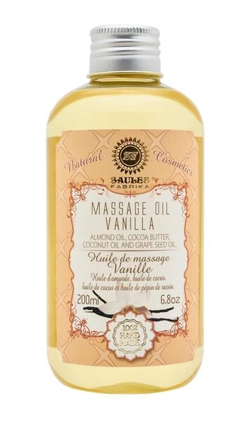 Masažo aliejus VANILLA Saules Fabrika 200 ml