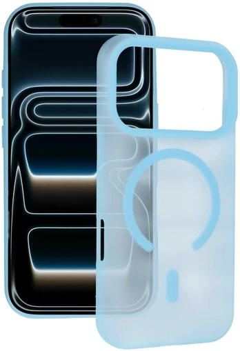 Tel Protect Mist Matte Magsafe dėklas skirtas Samsung Galaxy S25 FE light mėlynos spalvos