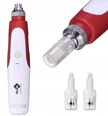 Derma Pen Mezoterapija Mikro Adatomis + 2 Kasetės