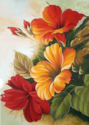 Deimantinis paveikslas Flower Boom WD017 27*38 cm