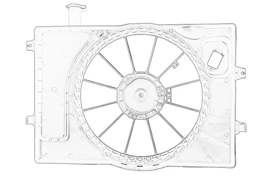 Dangtelis, radiatoriaus ventiliatorius 25350F2000