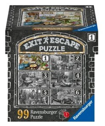 Ravensburger EXIT dėlionė „Paslaptingas dvaras: virtuvė“ Nr. 1, 99 det.