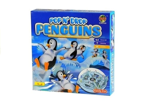 Stalo žaidimas Lean Toys Pop N Drop Penguins 1142