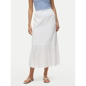 Vero Moda Midi sijonas Vmtrine 10343485 Balta Regular Fit