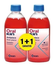 Burnos skalavimo skystis Kin Oraklin Nuo apnašų, 2 x 500 ml kaina