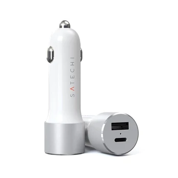 „Satechi“ 1 x USB-A įkroviklis 1 x USB-C 3 A (ST-TCPDCCS)
