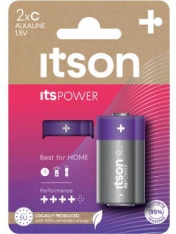 itson itsPOWER battery Alkaline LR14IPO/2CP
