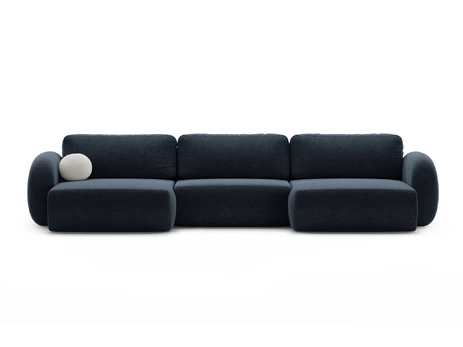 Panoramic Sofa with Box and Sleeping Function, "Tonale", 5 Seats, 362x149x88 Made in Europe