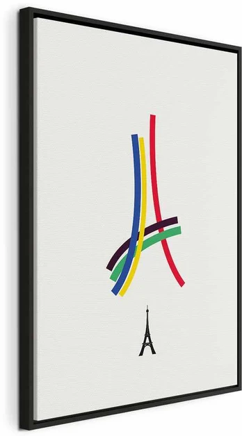 Artgeist Paveikslas - Eiffel Tower - Colorful Graphics - Abstraction