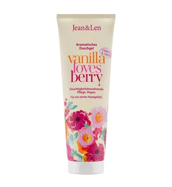 Jean&Len dušo želė su spanguolėmis ir vanile 250 ml