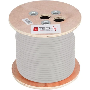 TECHLY F/UTP Hank Cable Cat.5E Varinis 305 m, vientisas pilkas