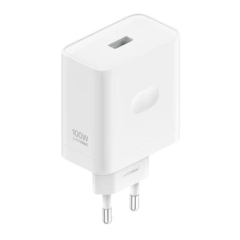 Oppo SuperVOOC USB-C 100W Travel Charger + USB-C Data Cable Baltas
