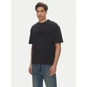 HUGO Marškinėliai Dinkee 50525765 Juoda Oversize