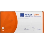Vinilinės pirštinės M, be pudros, 100vnt kaina