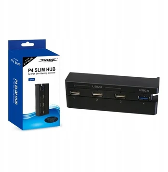 Dobe 4 Usb 2.0 3.0 šakotuvas Playstation Ps4 Slim