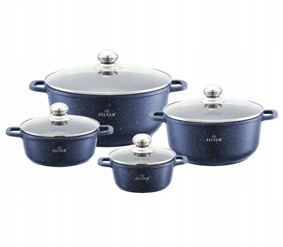 Set Marmortöpfe, 8-teiliges Set Zilner 7008