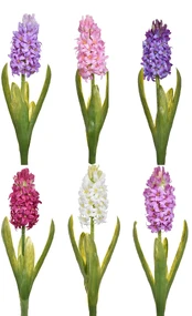 Dirbtinis augalas, hiacintas, žalia, 550 mm kaina