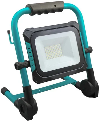 Prožektorius ant žemo stovo, 50 W AC/DC baterija, 20 V, BESK, baterija nepridedama.