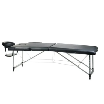 Sulankstomas masažo stalas Beauty System Alu 2, juodas