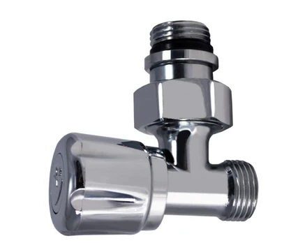 Ventilis kampinis W-LINE 1/2'' x 1/2'', 250TA, chromuotas, 3763