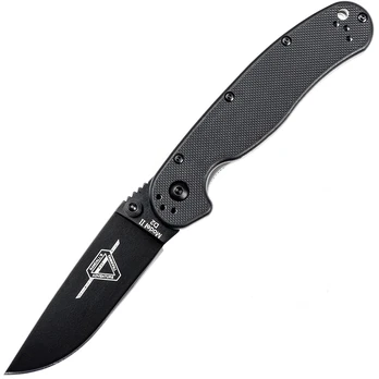 Ontario RAT-2 Folder D2 Black Sulankstomas peilis