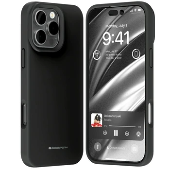 Dėklas Case Mercury Pure MagSafe Silicone iPhone 16 Pro Max 6.9" juodas