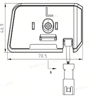 Left warning light assembly White horse X9, Sunseeker