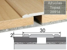 Profilis Effector A02 sujungimo, klijuojamas | ąžuolas Topaz 93 cm 30x2 mm