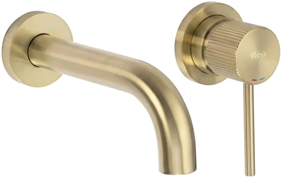 Potinkinis praustuvo maišytuvas Rea Lungo Stripe, Brushed Gold
