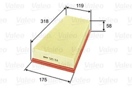 Oro filtras VALEO 585164 kaina