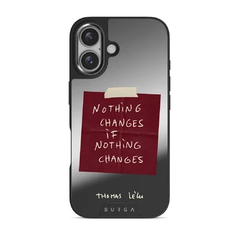 Nothing Changes - iPhone 16 Case, Elite Mirror Dark (MagSafe) / Gunmetal