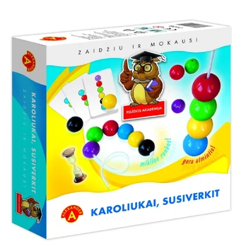 Stalo žaidimas "Karoliukai, susiverkit" (nuo 3 metų)