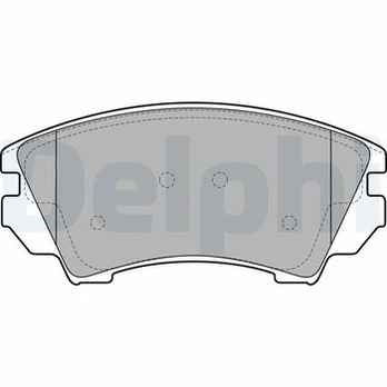 DELPHI LP2081 Brake pad set