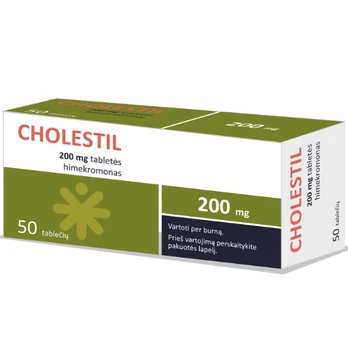CHOLESTIL 200mg tab. N50 (lyg.imp.)