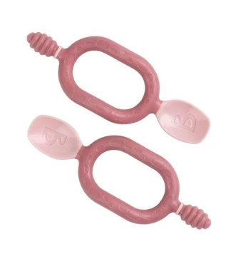 BIBADO šaukštas kramtukas, BLUSH TWO PACK, BIB216